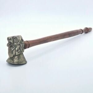 Antique Brass Tiger Candle Snuffer Pre-Owned